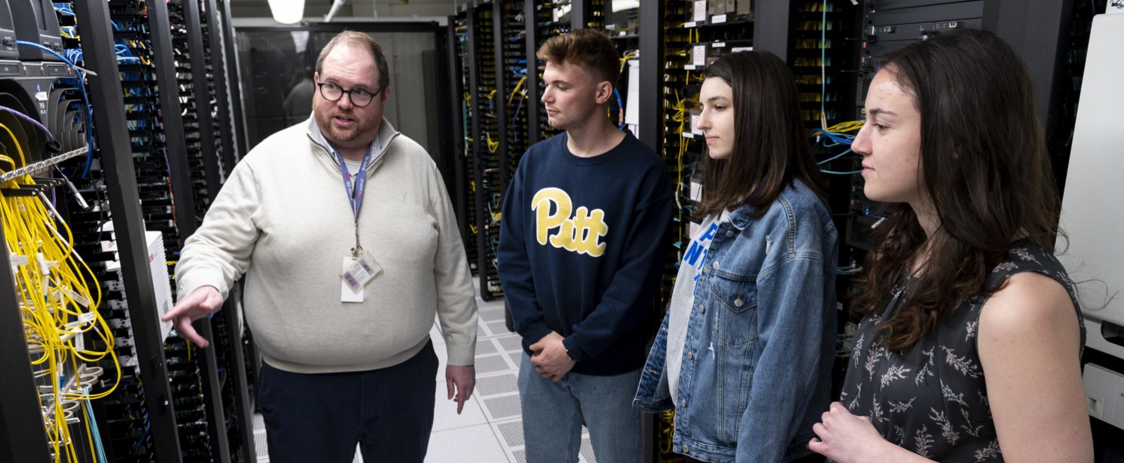 Health Informatics (BS) students take a tour of the UPMC Data Center