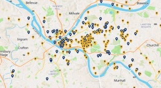 Engagement Map of Pittsburgh