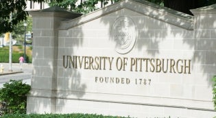 Pitt Sign on Campus