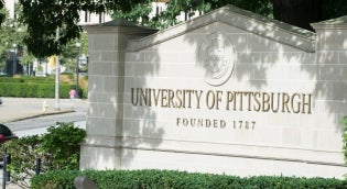 Pitt Sign on Campus
