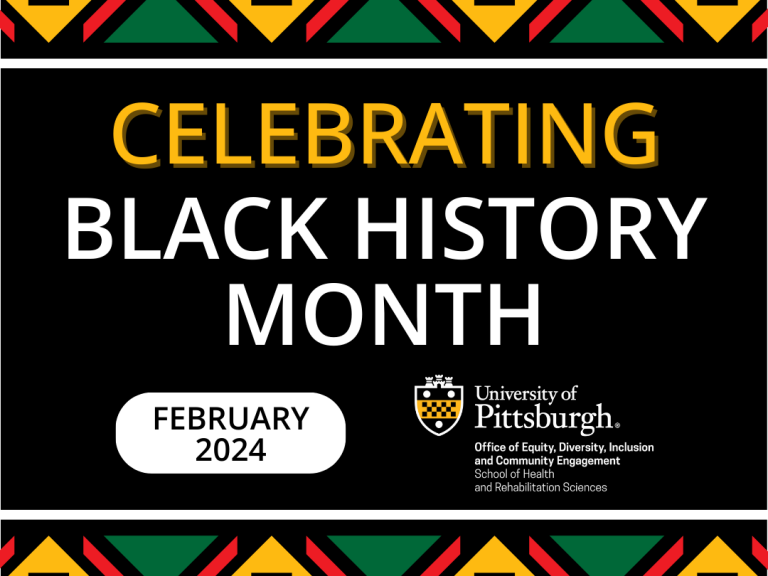 Happy Black History Month from SHRS Equity, Diversity, Inclusion