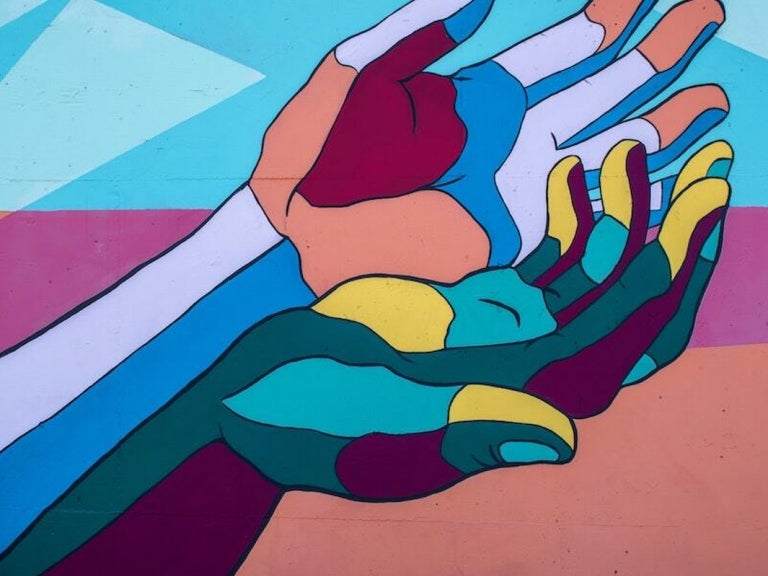 Hand mural