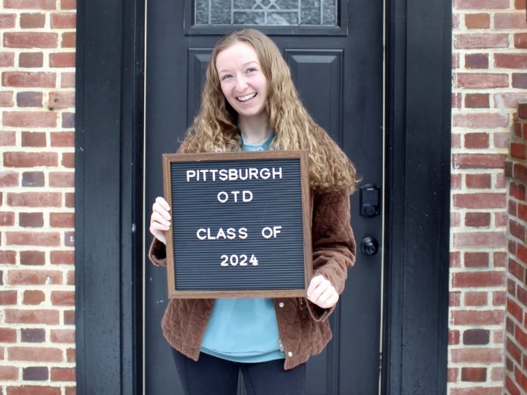 Hannah Pulley excited to begin her  occupational therapy journey as a Pitt Panther! 