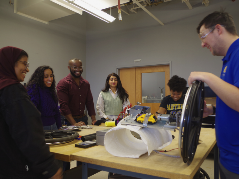 MRT students collaborate on an assistive technology project