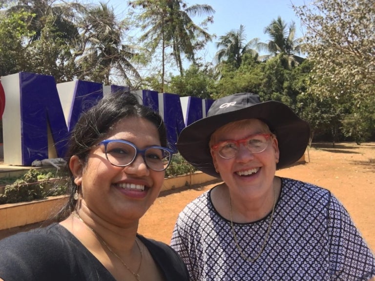 Kern Dacosta and Sue Whitney reuniting in Mumbai