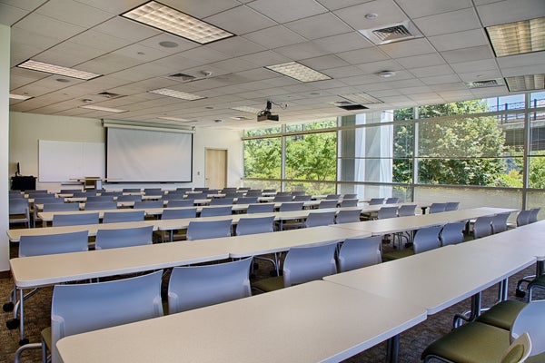 Picture of a classroom on the first floor at Bridgeside Point