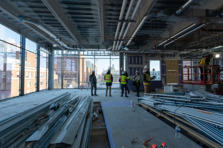 View of the construction on one of the SHRS floors.