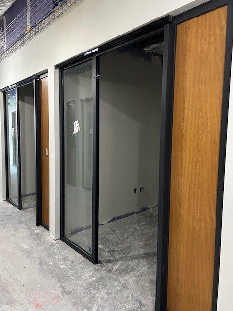 Office Door framing on Floor 4.