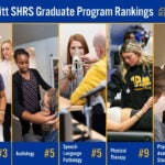 Graphic showing Occupational Therapy #3, Audiology #5, Speech-Language Pathology #5, Physical Therapy #9 and Physician Assistant Studies #26